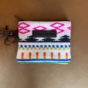 Pendleton Wool Keychain ID Wallet Zip Pouch Coin Purse